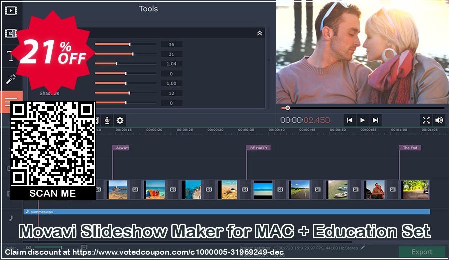 Movavi Slideshow Maker for MAC + Education Set Coupon, discount Slideshow Maker for Mac + Education Set Awful offer code 2024. Promotion: Awful offer code of Slideshow Maker for Mac + Education Set 2024