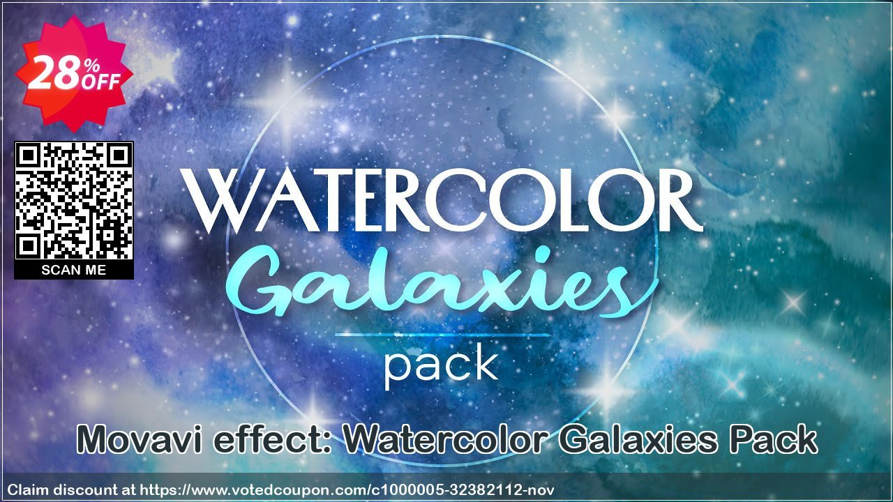 Movavi effect: Watercolor Galaxies Pack Coupon Code Apr 2024, 28% OFF - VotedCoupon