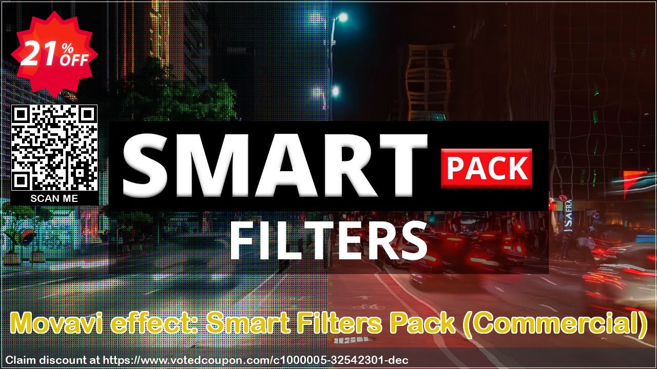 Movavi effect: Smart Filters Pack, Commercial  Coupon, discount Smart Filters Pack - Business Staggering promo code 2024. Promotion: Staggering promo code of Smart Filters Pack - Business 2024