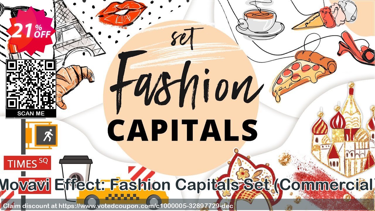 Movavi Effect: Fashion Capitals Set, Commercial 