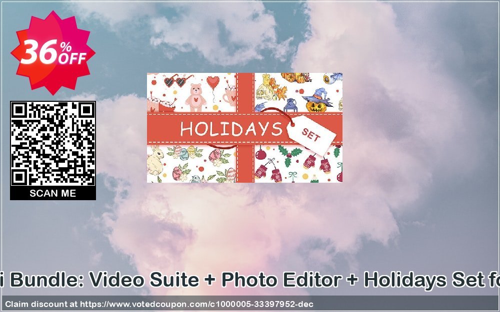 Movavi Bundle: Video Suite + Photo Editor + Holidays Set for MAC Coupon, discount 20% OFF Movavi Bundle: Video Suite + Picverse + Holidays Set for Mac, verified. Promotion: Excellent promo code of Movavi Bundle: Video Suite + Picverse + Holidays Set for Mac, tested & approved