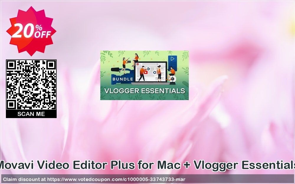 Movavi Video Editor Plus for MAC + Vlogger Essentials Coupon Code May 2024, 20% OFF - VotedCoupon