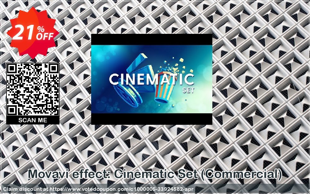 Movavi effect: Cinematic Set, Commercial  Coupon, discount 20% OFF Movavi effect: Cinematic Set (Commercial), verified. Promotion: Excellent promo code of Movavi effect: Cinematic Set (Commercial), tested & approved