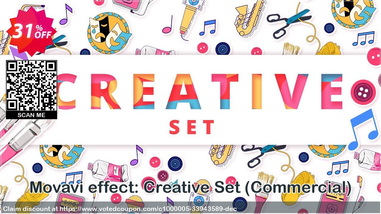 Movavi effect: Creative Set, Commercial  Coupon, discount 30% OFF Movavi effect: Creative Set (Commercial), verified. Promotion: Excellent promo code of Movavi effect: Creative Set (Commercial), tested & approved