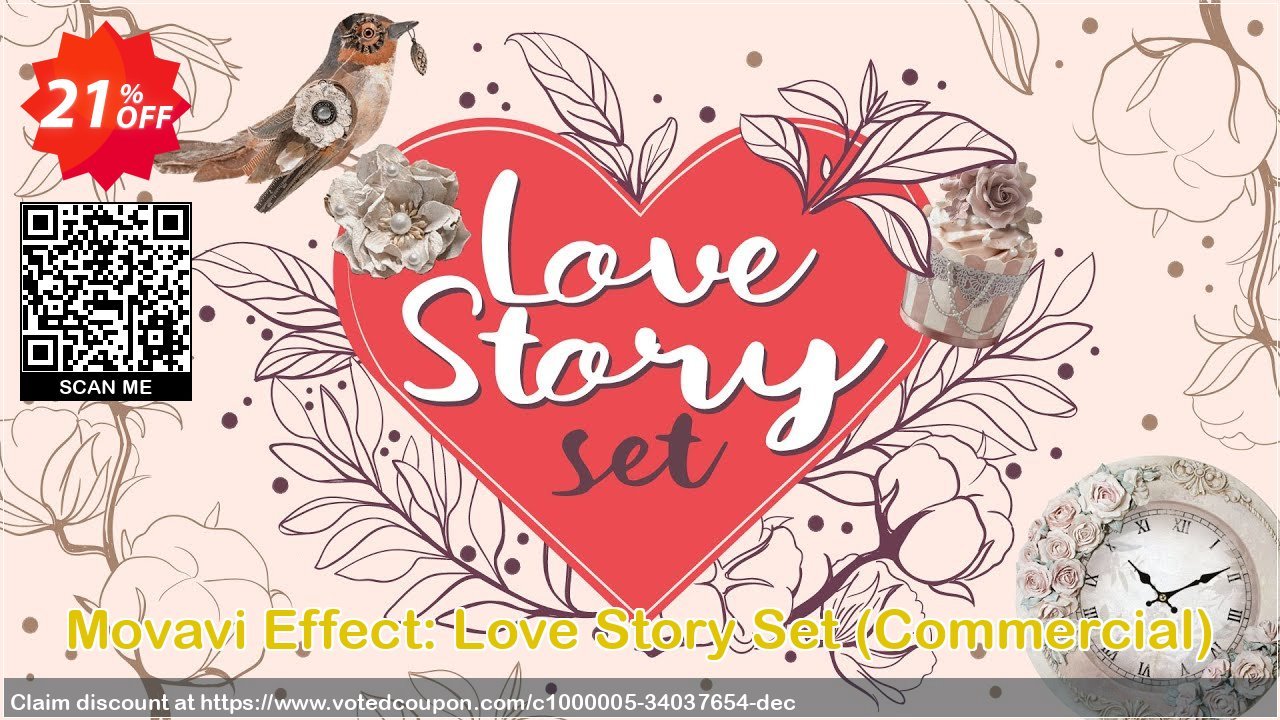 Movavi Effect: Love Story Set, Commercial 