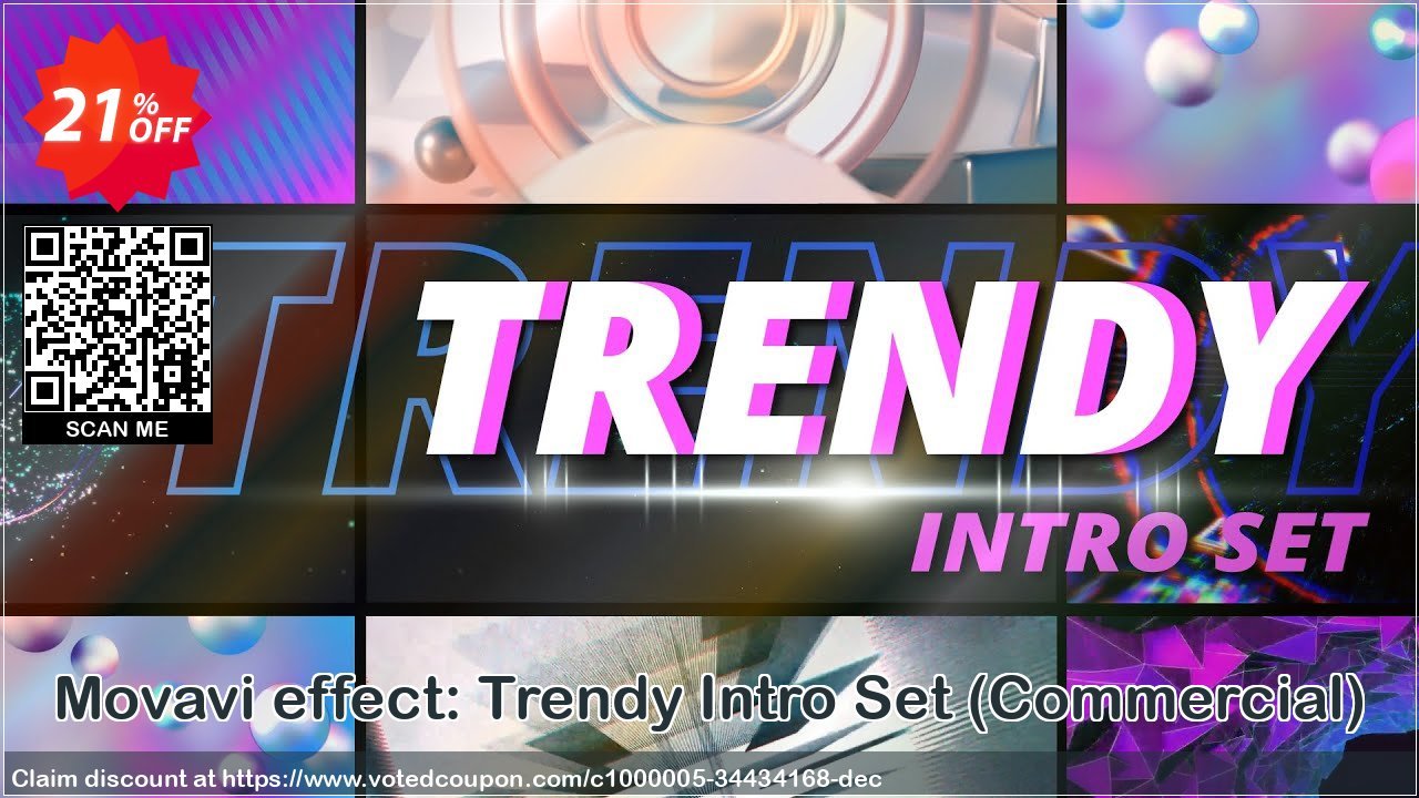 Movavi effect: Trendy Intro Set, Commercial 