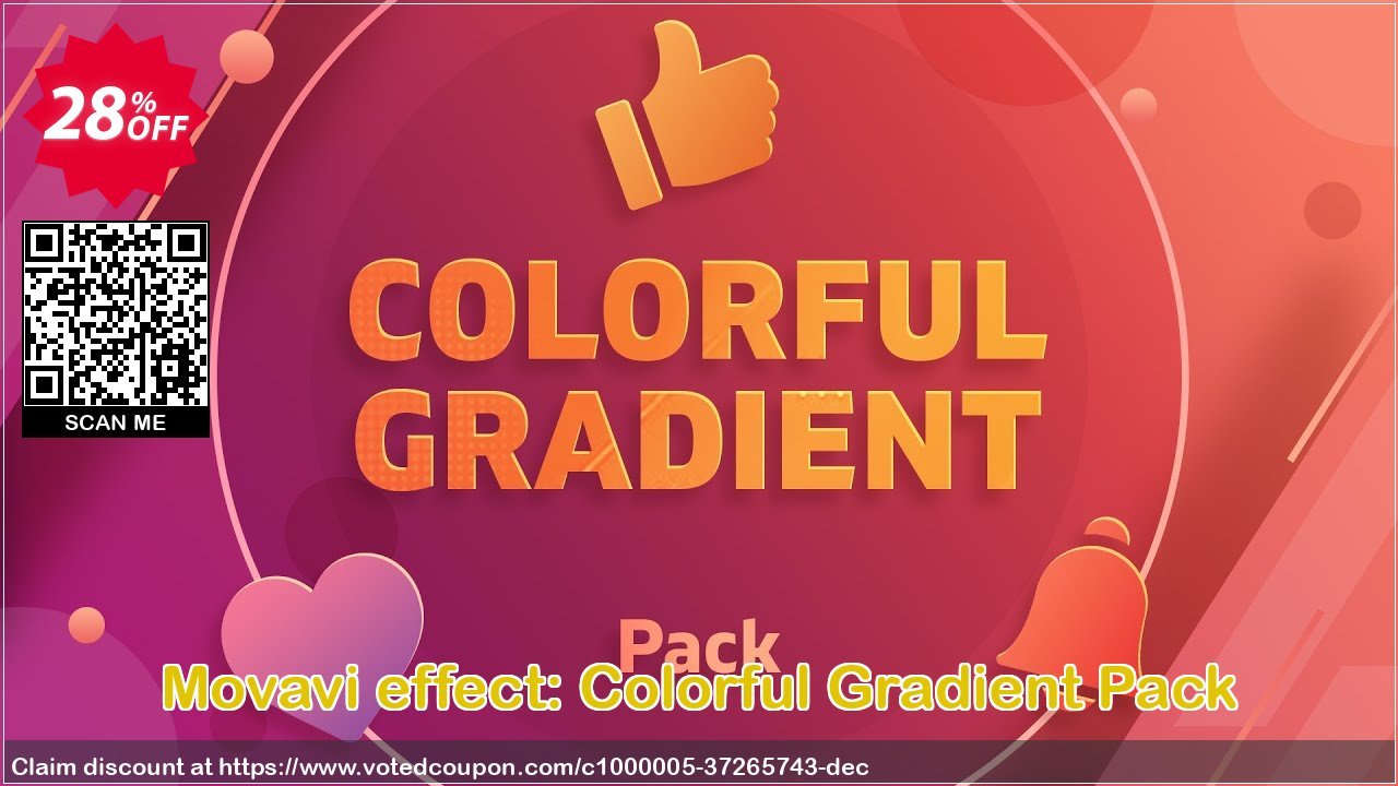 Movavi effect: Colorful Gradient Pack