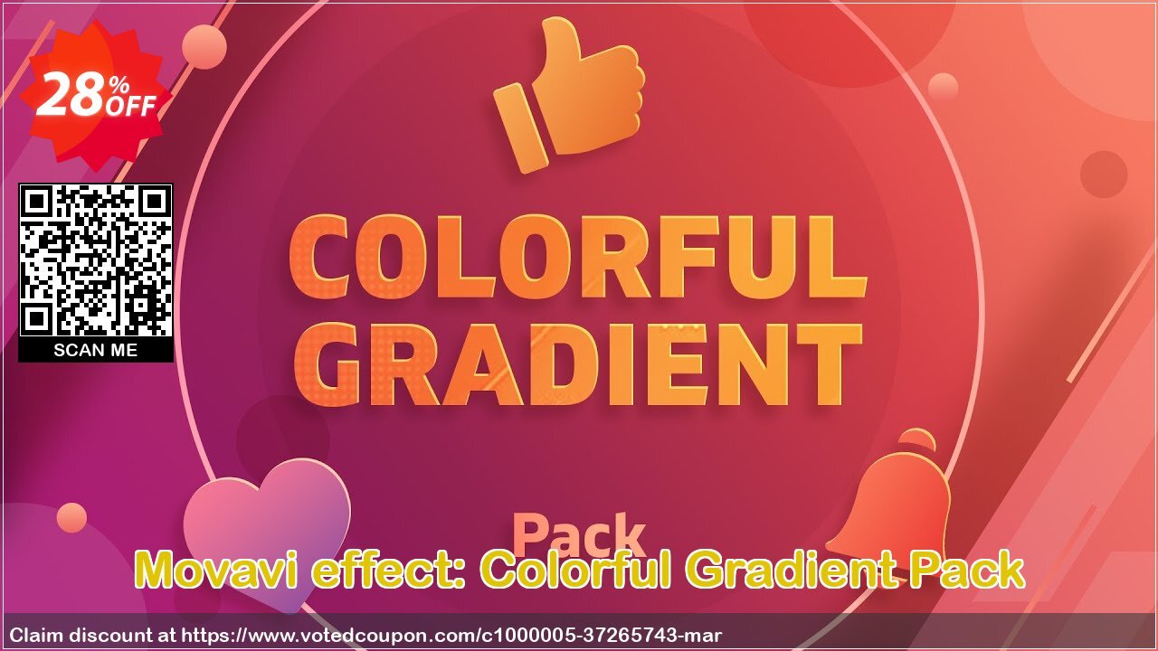 Movavi effect: Colorful Gradient Pack