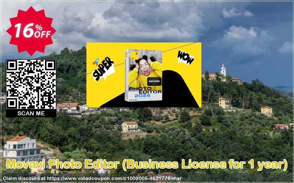 Movavi Photo Editor, Business Plan for Yearly  Coupon, discount 15% Affiliate Discount. Promotion: exclusive sales code of Movavi Photo Editor – Business 2024