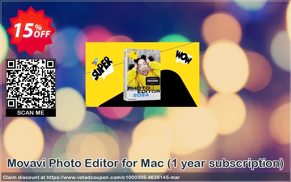 Movavi Photo Editor for MAC, Yearly subscription  Coupon Code Apr 2024, 15% OFF - VotedCoupon