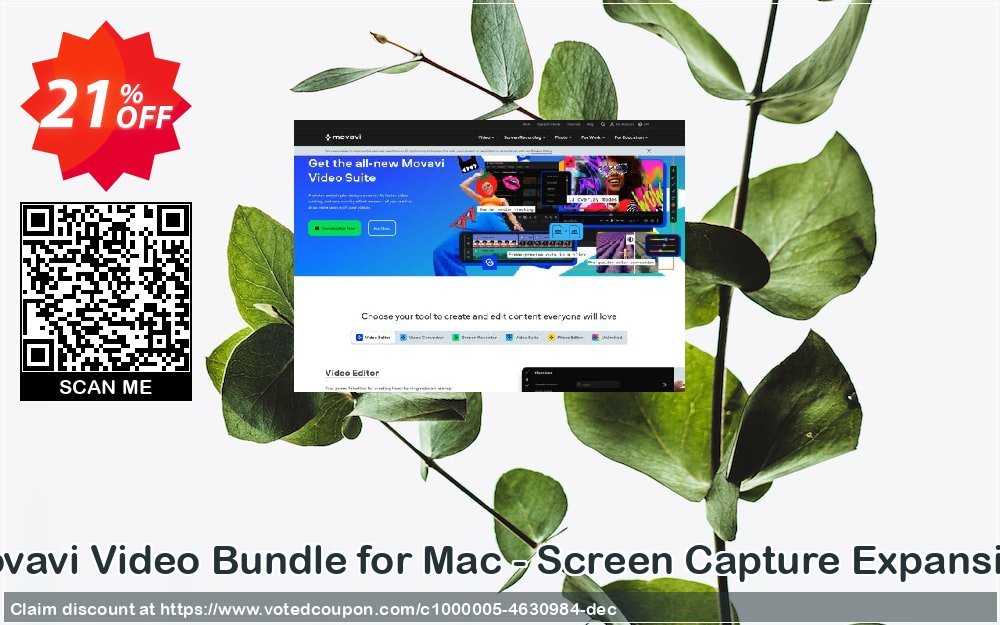 Movavi Video Bundle for MAC - Screen Capture Expansion Coupon Code Jun 2024, 21% OFF - VotedCoupon