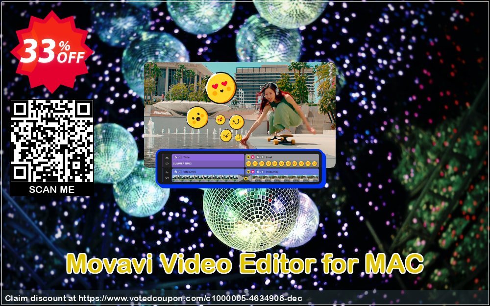 Movavi Video Editor for MAC Coupon, discount 32% OFF Movavi Video Editor for MAC, verified. Promotion: Excellent promo code of Movavi Video Editor for MAC, tested & approved