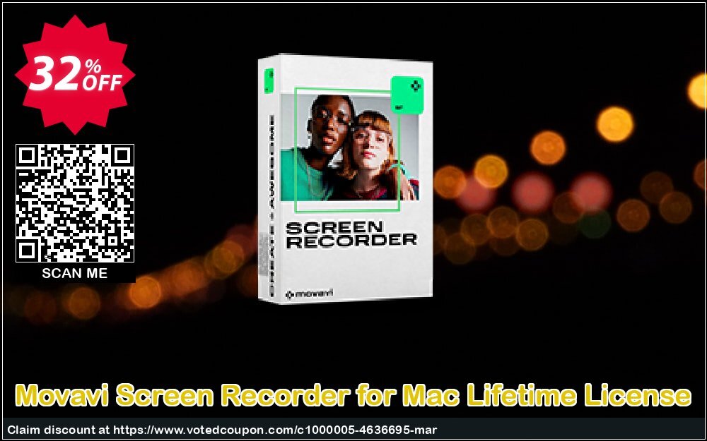 Movavi Screen Recorder for MAC Lifetime Plan voted-on promotion codes