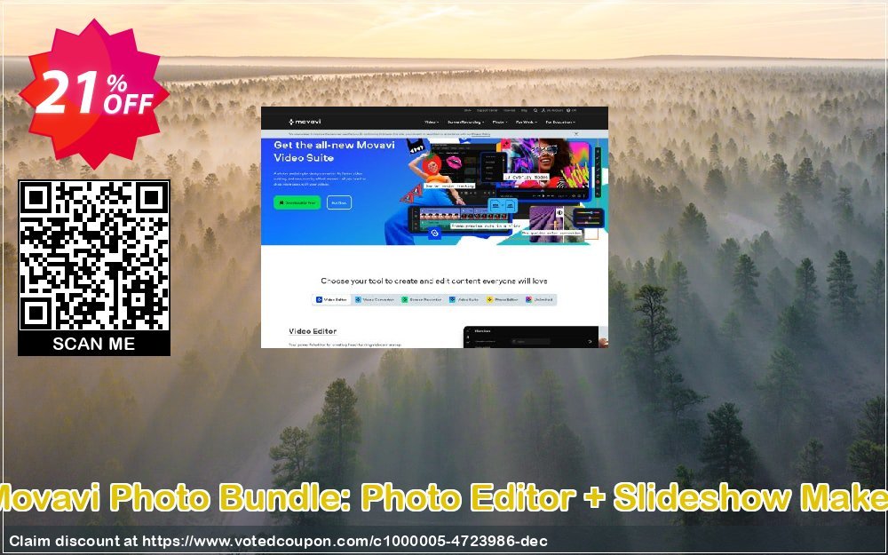 Movavi Photo Bundle: Photo Editor + Slideshow Maker Coupon, discount Photo Bundle – Personal Wonderful sales code 2024. Promotion: Wonderful sales code of Photo Bundle – Personal 2024