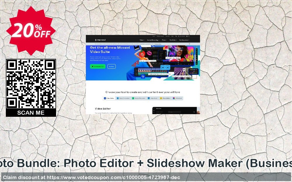 Movavi Photo Bundle: Photo Editor + Slideshow Maker, Business Plan  Coupon, discount Photo Bundle – Business Amazing deals code 2024. Promotion: Amazing deals code of Photo Bundle – Business 2024