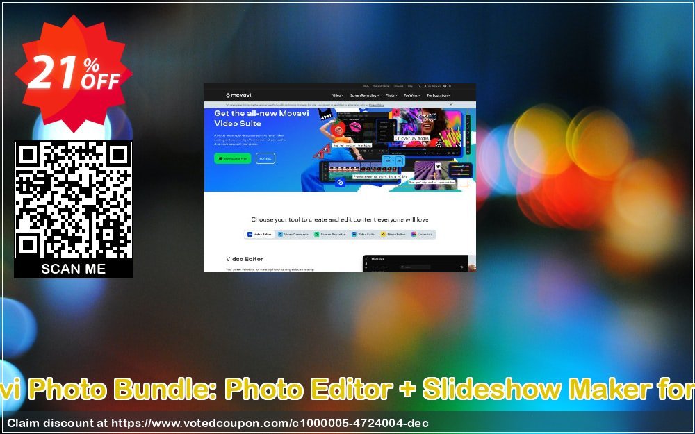 Movavi Photo Bundle: Photo Editor + Slideshow Maker for MAC Coupon Code Apr 2024, 21% OFF - VotedCoupon