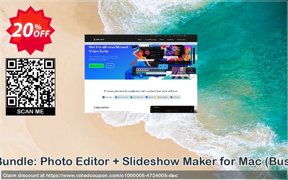 Movavi Photo Bundle: Photo Editor + Slideshow Maker for MAC, Business Plan  Coupon Code Apr 2024, 20% OFF - VotedCoupon