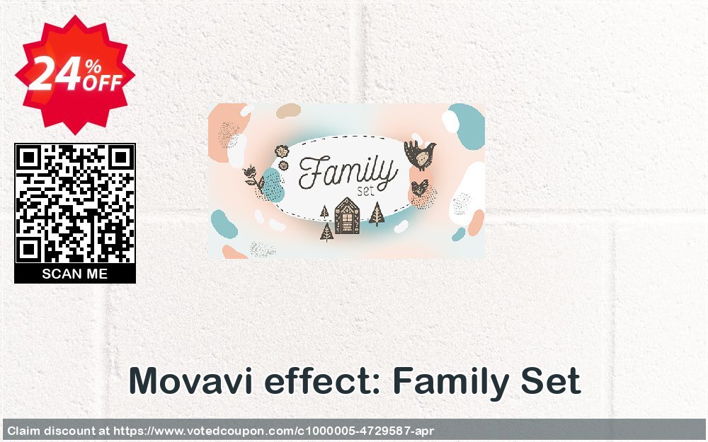 Movavi effect: Family Set Coupon, discount Family Set fearsome promo code 2024. Promotion: formidable discount code of Family Set 2024