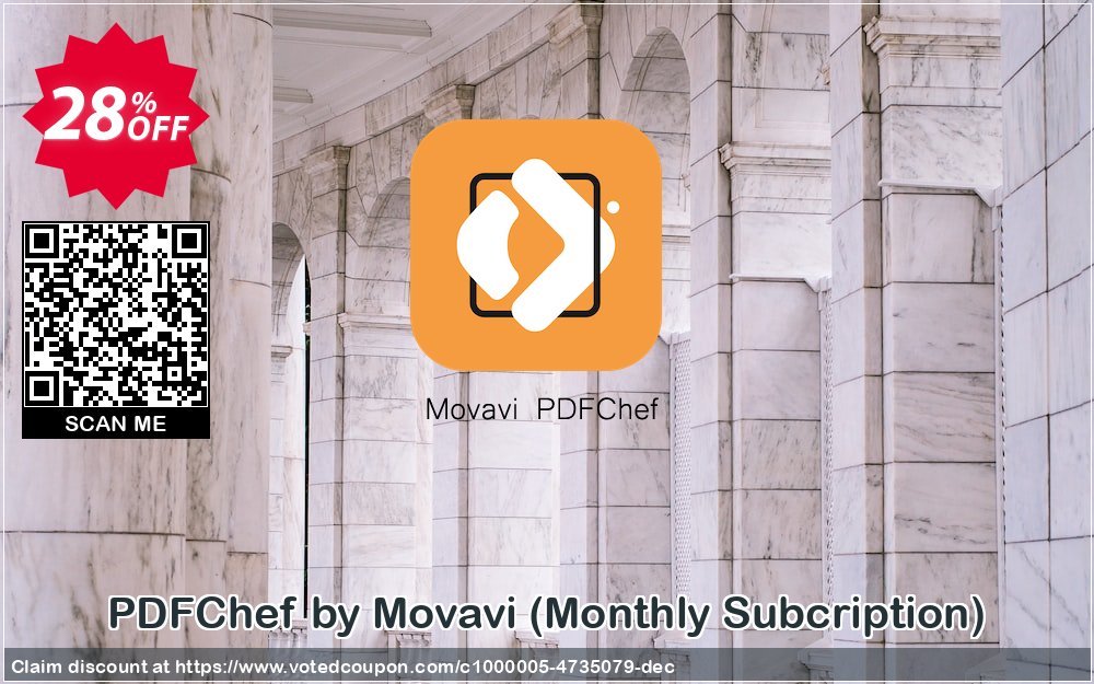 PDFChef by Movavi, Monthly Subcription  Coupon, discount Movavi PDF Editor – Monthly Subcription staggering deals code 2024. Promotion: staggering deals code of Movavi PDF Editor – Monthly Subcription 2024