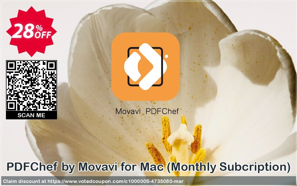 PDFChef by Movavi for MAC, Monthly Subcription  Coupon Code Apr 2024, 28% OFF - VotedCoupon