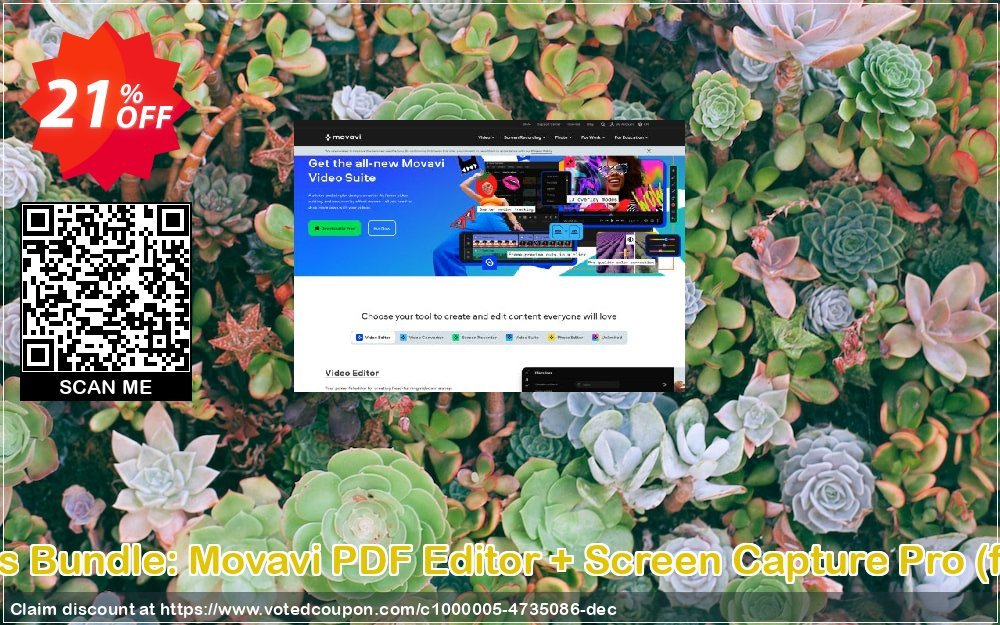 Business Bundle: Movavi PDF Editor + Screen Capture Pro, for MAC  Coupon Code Apr 2024, 21% OFF - VotedCoupon