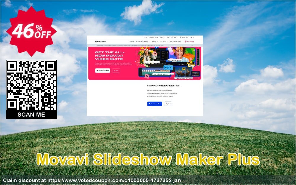 Movavi Slideshow Maker Plus voted-on promotion codes