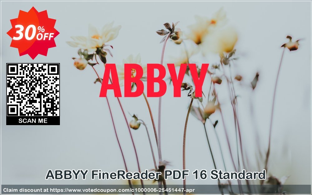 ABBYY FineReader PDF 16 Standard Coupon Code May 2024, 30% OFF - VotedCoupon