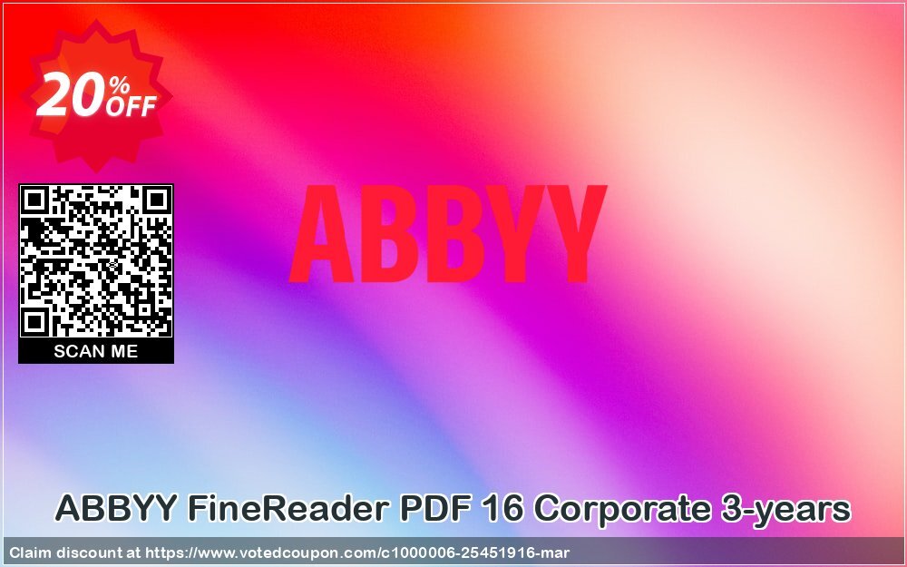 ABBYY FineReader PDF 16 Corporate Upgrade Coupon Code Apr 2024, 20% OFF - VotedCoupon