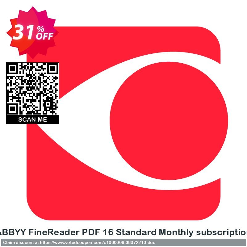 ABBYY FineReader PDF 16 Standard Monthly subscription Coupon Code Oct 2023, 31% OFF - VotedCoupon