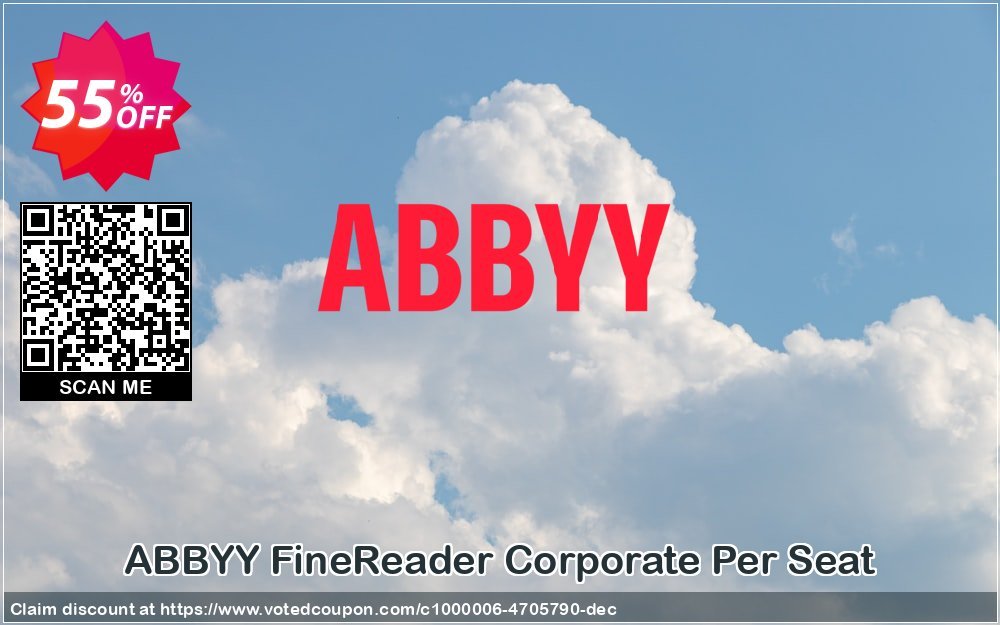 ABBYY FineReader Corporate Per Seat Coupon, discount ABBYY FineReader 14 Corporate Per Seat for Windows super sales code 2023. Promotion: super sales code of ABBYY FineReader 14 Corporate Per Seat for Windows 2023