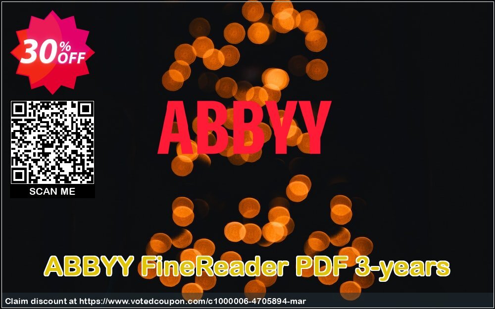 ABBYY FineReader PDF 3-years Coupon Code Mar 2025, 30% OFF - VotedCoupon