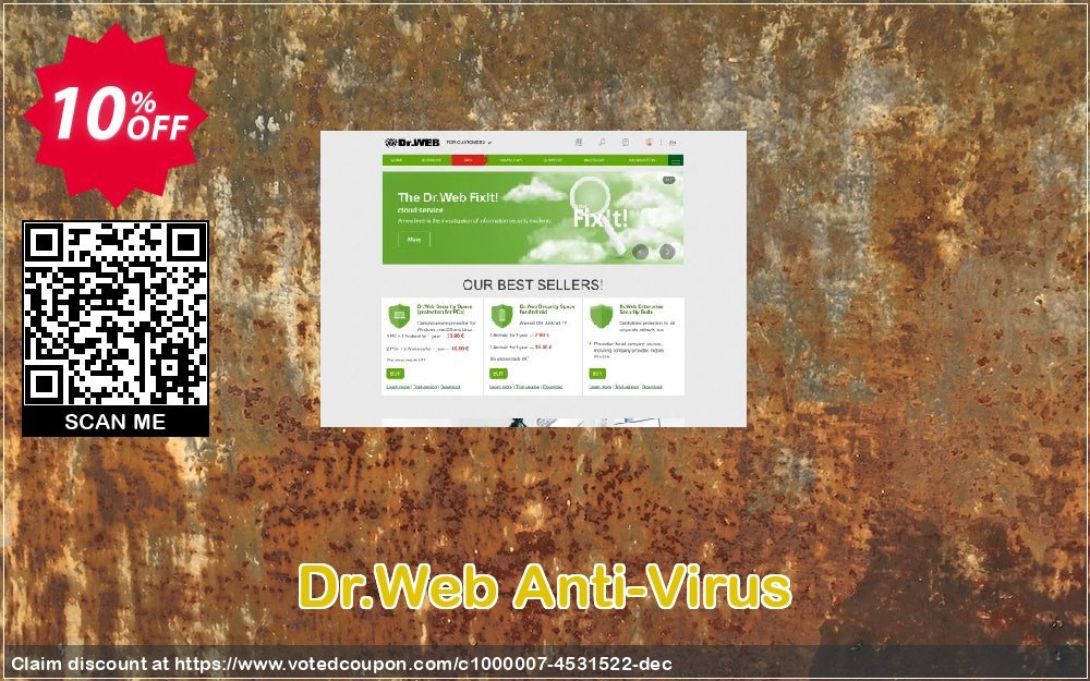 Dr.Web Anti-Virus Coupon, discount Home products (Dr.Web Anti-Virus) big discount code 2023. Promotion: big discount code of Home products (Dr.Web Anti-Virus) 2023
