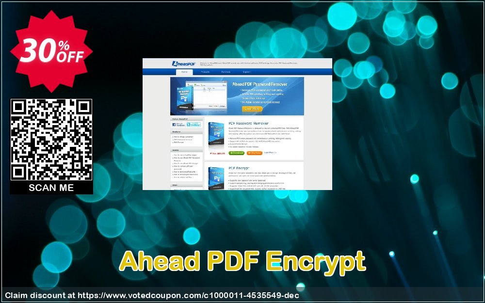 Ahead PDF Encrypt Coupon, discount Ahead PDF Encrypt - Single-User License exclusive promotions code 2023. Promotion: exclusive promotions code of Ahead PDF Encrypt - Single-User License 2023