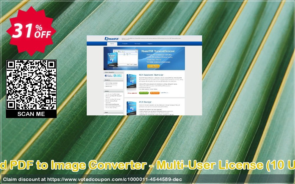 Ahead PDF to Image Converter - Multi-User Plan, 10 Users  Coupon, discount Ahead PDF to Image Converter - Multi-User License (Up to 10 Users) awesome offer code 2023. Promotion: awesome offer code of Ahead PDF to Image Converter - Multi-User License (Up to 10 Users) 2023
