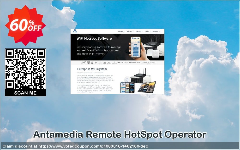 Antamedia Remote HotSpot Operator Coupon, discount Black Friday - Cyber Monday. Promotion: imposing deals code of Remote HotSpot Operator 2024