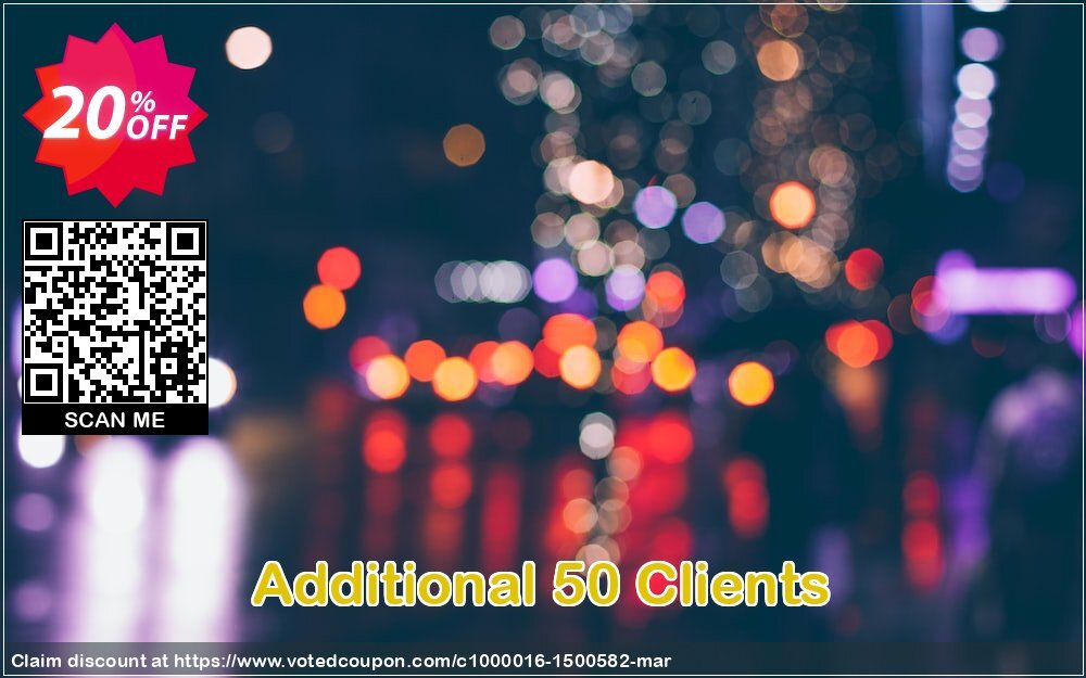 Additional 50 Clients Coupon Code Apr 2024, 20% OFF - VotedCoupon