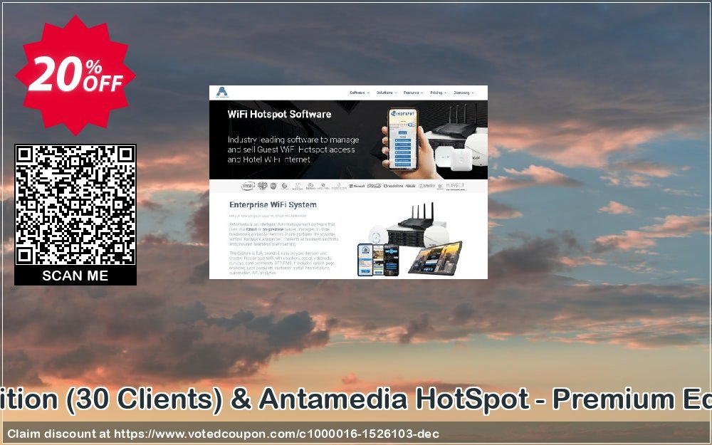 Special Bundle - Internet Cafe Software - Standard Edition, 30 Clients & Antamedia HotSpot - Premium Edition & HotSpot Operator Plan & Credit Card Supp Coupon Code May 2024, 20% OFF - VotedCoupon