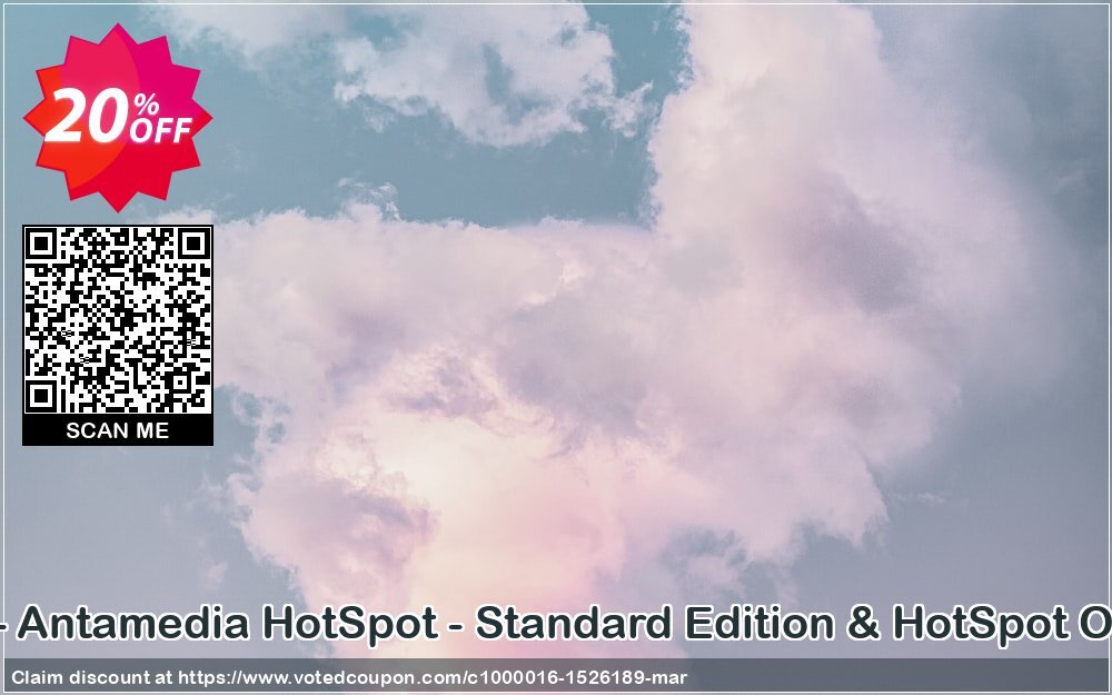 Special Bundle - Antamedia HotSpot - Standard Edition & HotSpot Operator Plan Coupon Code Apr 2024, 20% OFF - VotedCoupon