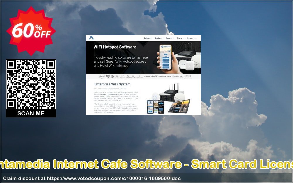 Antamedia Internet Cafe Software - Smart Card Plan Coupon, discount Black Friday - Cyber Monday. Promotion: formidable promotions code of Internet Cafe Software - Smart Card License 2023