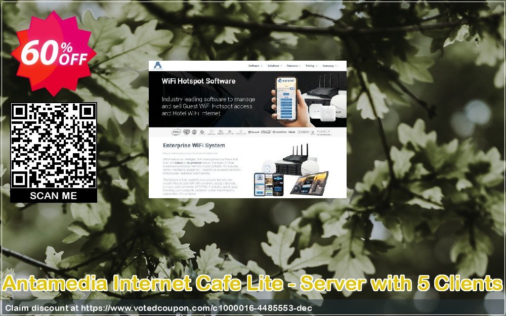 Antamedia Internet Cafe Lite - Server with 5 Clients Coupon, discount Black Friday - Cyber Monday. Promotion: imposing promo code of Internet Cafe Lite - Server with 5 Clients 2023