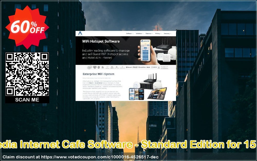Antamedia Internet Cafe Software - Standard Edition for 15 Clients Coupon Code Apr 2024, 60% OFF - VotedCoupon