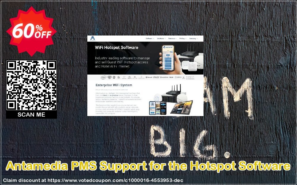 Antamedia PMS Support for the Hotspot Software Coupon, discount Black Friday - Cyber Monday. Promotion: stunning sales code of PMS Support for the Hotspot Software 2024