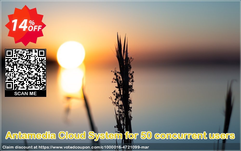 Antamedia Cloud System for 50 concurrent users Coupon, discount Cloud System for 50 concurrent users formidable sales code 2024. Promotion: formidable sales code of Cloud System for 50 concurrent users 2024