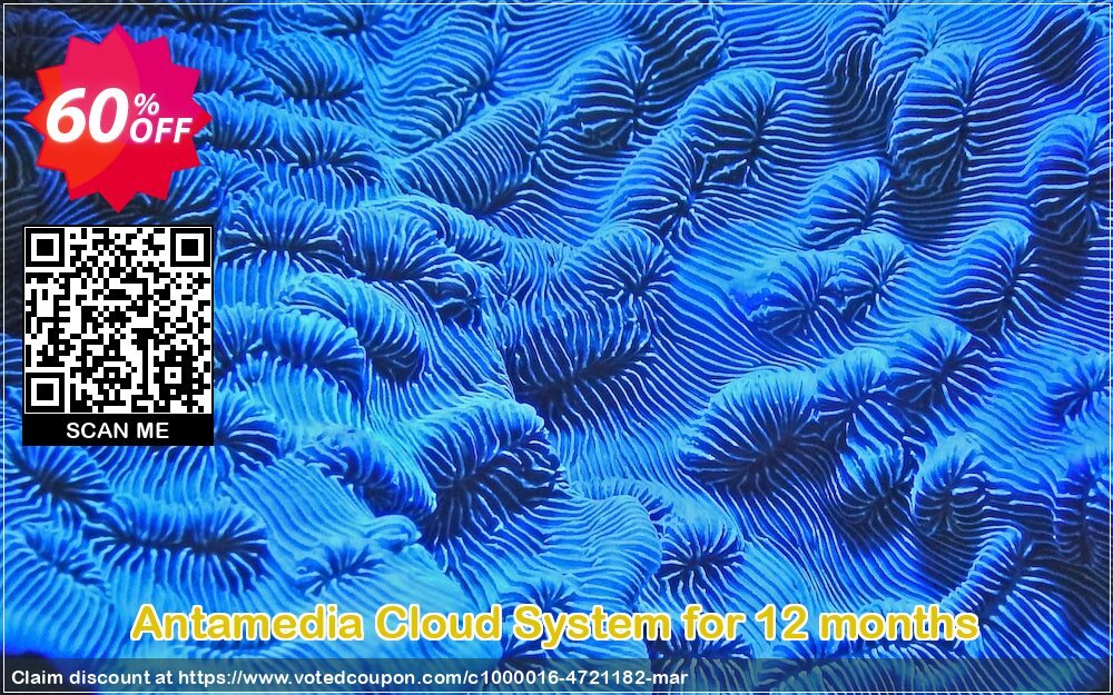 Antamedia Cloud System for 12 months Coupon, discount Black Friday - Cyber Monday. Promotion: exclusive promotions code of Cloud System for 12 months 2024