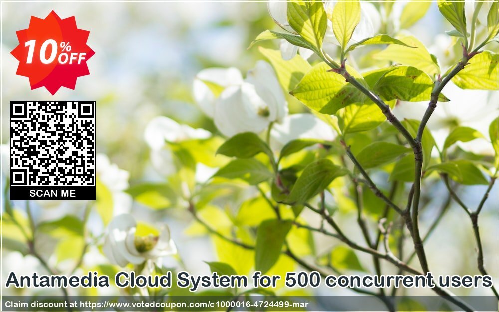 Antamedia Cloud System for 500 concurrent users Coupon Code Apr 2024, 10% OFF - VotedCoupon