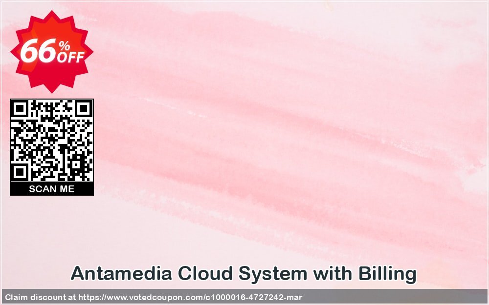 Antamedia Cloud System with Billing Coupon, discount Black Friday - Cyber Monday. Promotion: dreaded promo code of Cloud System with Billing 2024