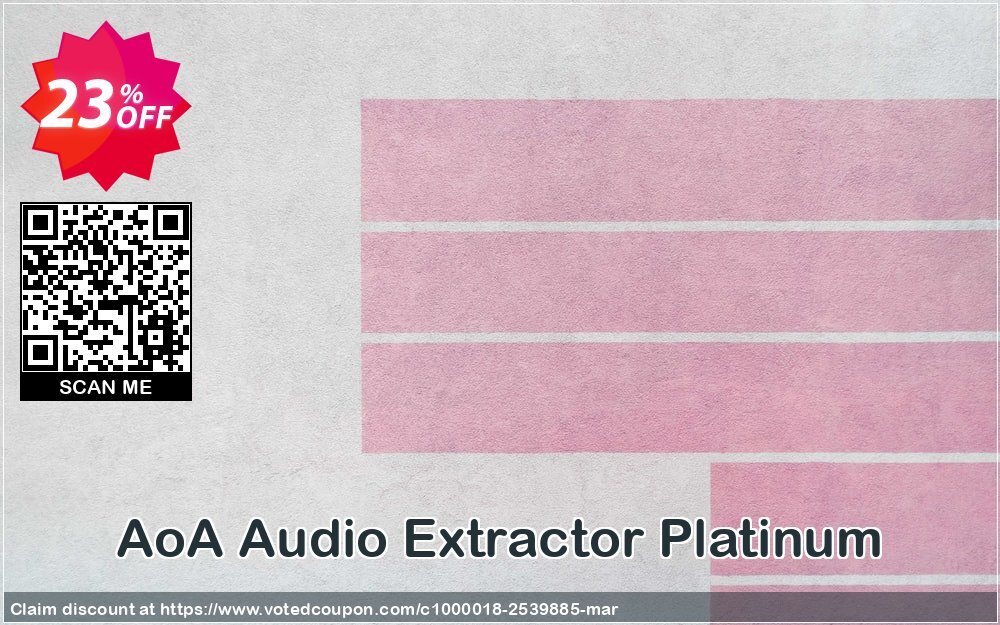 AoA Audio Extractor Platinum Coupon, discount AoA Audio Extractor Platinum exclusive sales code 2024. Promotion: exclusive sales code of AoA Audio Extractor Platinum 2024