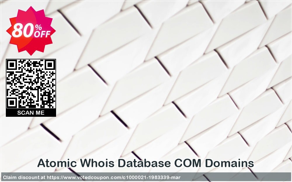 Atomic Whois Database COM Domains Coupon Code Apr 2024, 80% OFF - VotedCoupon