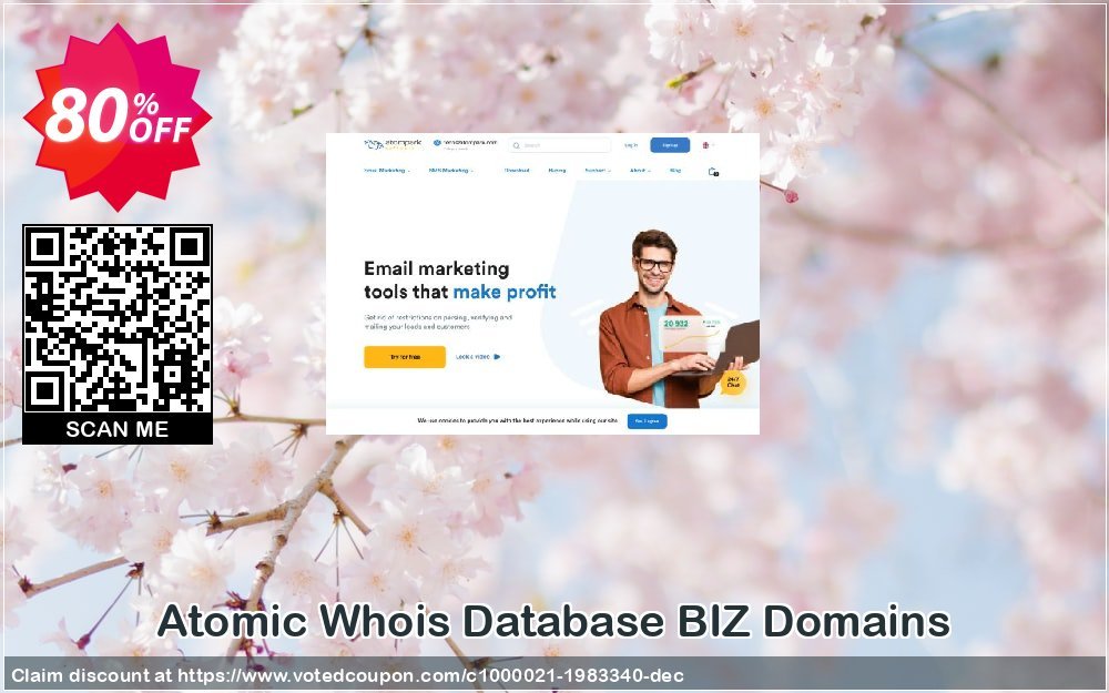 Atomic Whois Database BIZ Domains Coupon, discount Atomic Whois Database BIZ Domains formidable promo code 2024. Promotion: formidable promo code of Atomic Whois Database BIZ Domains 2024