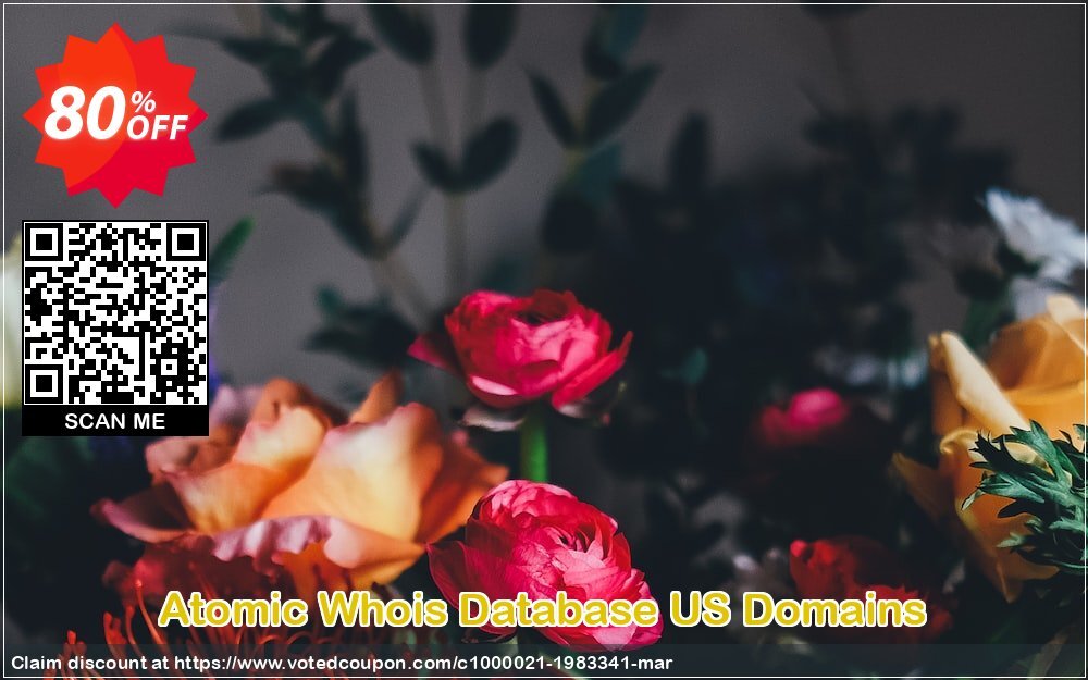 Atomic Whois Database US Domains Coupon Code May 2024, 80% OFF - VotedCoupon